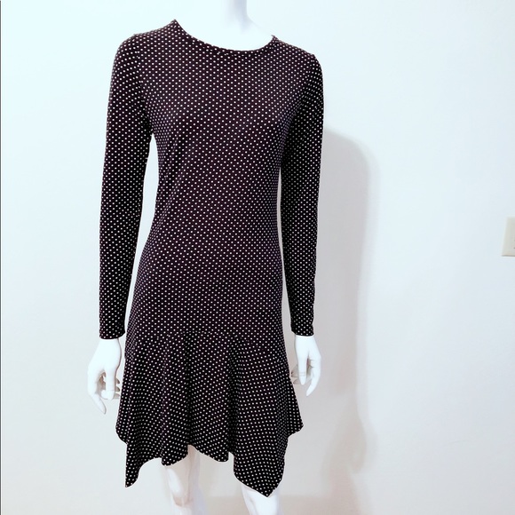 Polka dot jersey knit dress - Picture 1 of 3